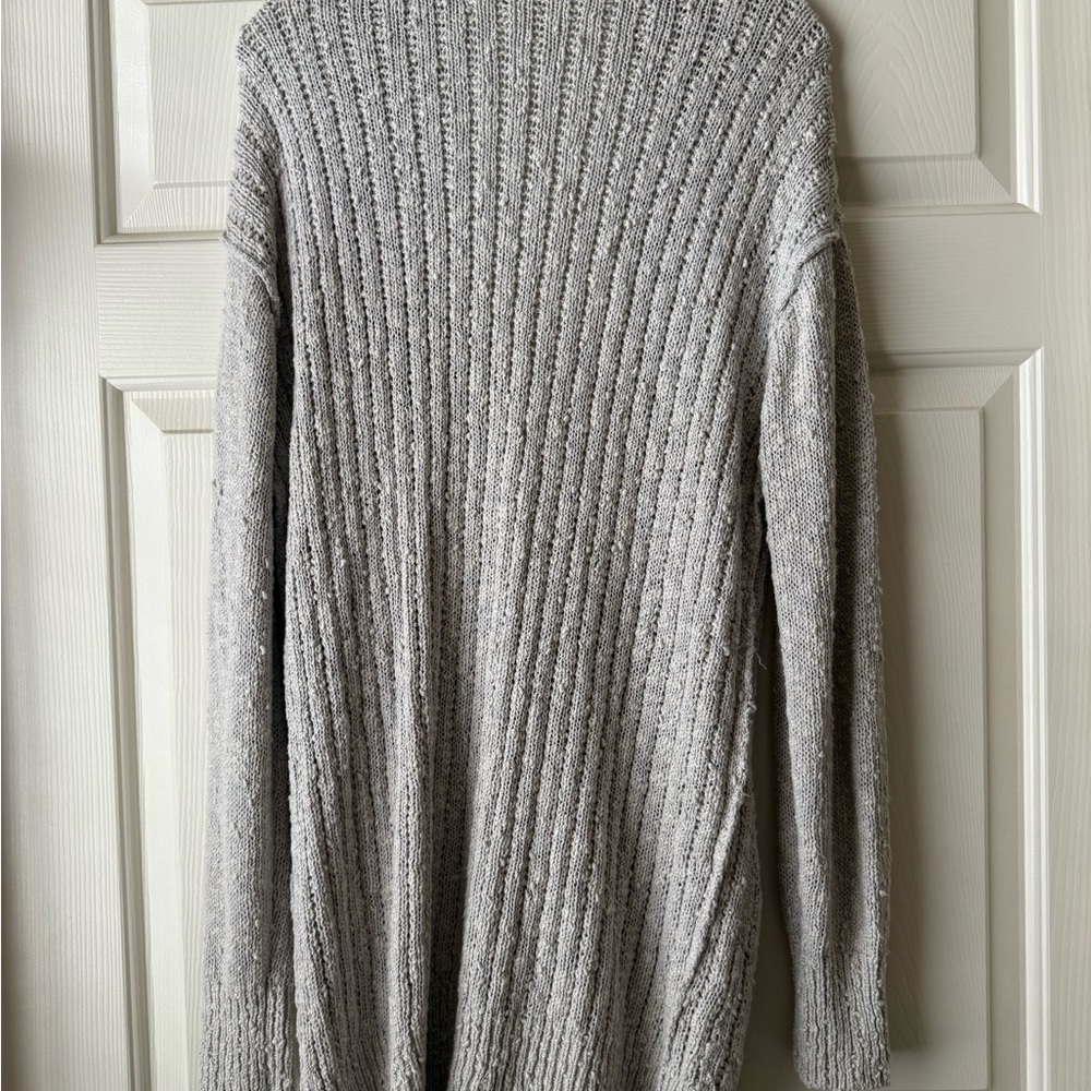 Free People Gray Ribbed Cardigan - Picture 4 of 4